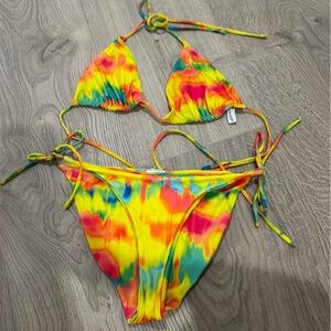 Peixoto tie dye bikini